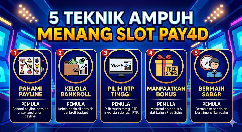 5 Teknik Ampuh Menang Slot Pay4D yang Wajib Dicoba Pemula